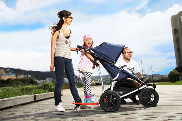 skateboard attachment for stroller